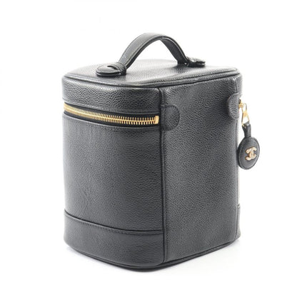 Chanel Handbag Coco Mark Black Caviar Skin (grained Calf) Coco Mark Vertical