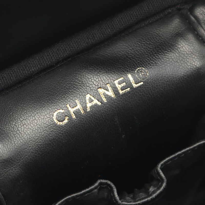 Chanel Handbag Coco Mark Black Caviar Skin (grained Calf) Coco Mark Vertical