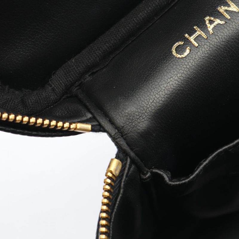 Chanel Handbag Coco Mark Black Caviar Skin (grained Calf) Coco Mark Vertical