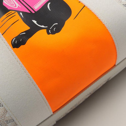 Goyard Tote Bag Villette PM Yuro Indian Motif White PVC Coated Canvas Leather