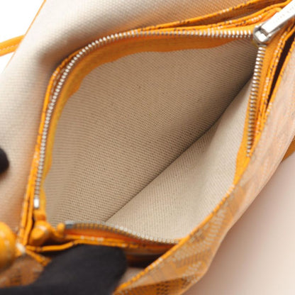 Goyard Shoulder Bag Plume Pouch Wallet Plumetpmlty50cl50p Yellow PVC Coated