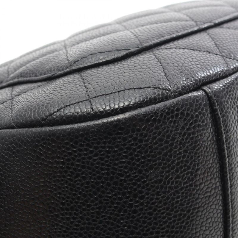 Chanel Shoulder Bag Matelasse Black Caviar Skin (grained Calf) Matelasse