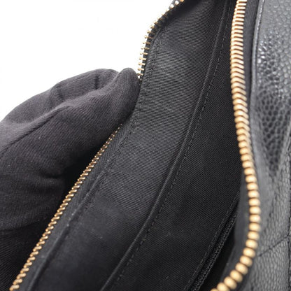 Chanel Shoulder Bag Matelasse Black Caviar Skin (grained Calf) Matelasse