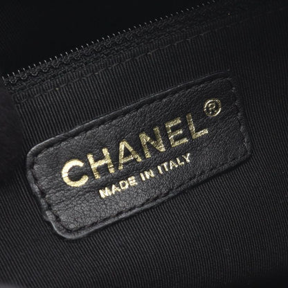 Chanel Shoulder Bag Matelasse Black Caviar Skin (grained Calf) Matelasse