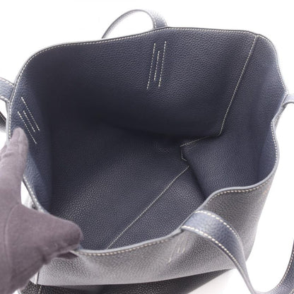 Hermes Tote Bag Double Sens 45 Blue Nuit 062270ca Black Blue Nuit Other Double