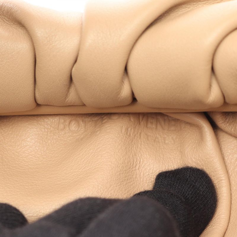 Bottega Veneta Handbag the Shoulder Pouch Beige Leather the Shoulder Pouch