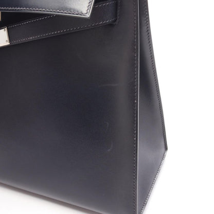 Hermes Handbag Kelly 32 Blue Indigo Blue Indigo Blue Indigo Calf Leather Kelly