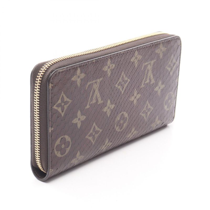 Louis Vuitton Round Long Wallet Zippy Wallet Monogram N80148 Exotic Cles Zippy