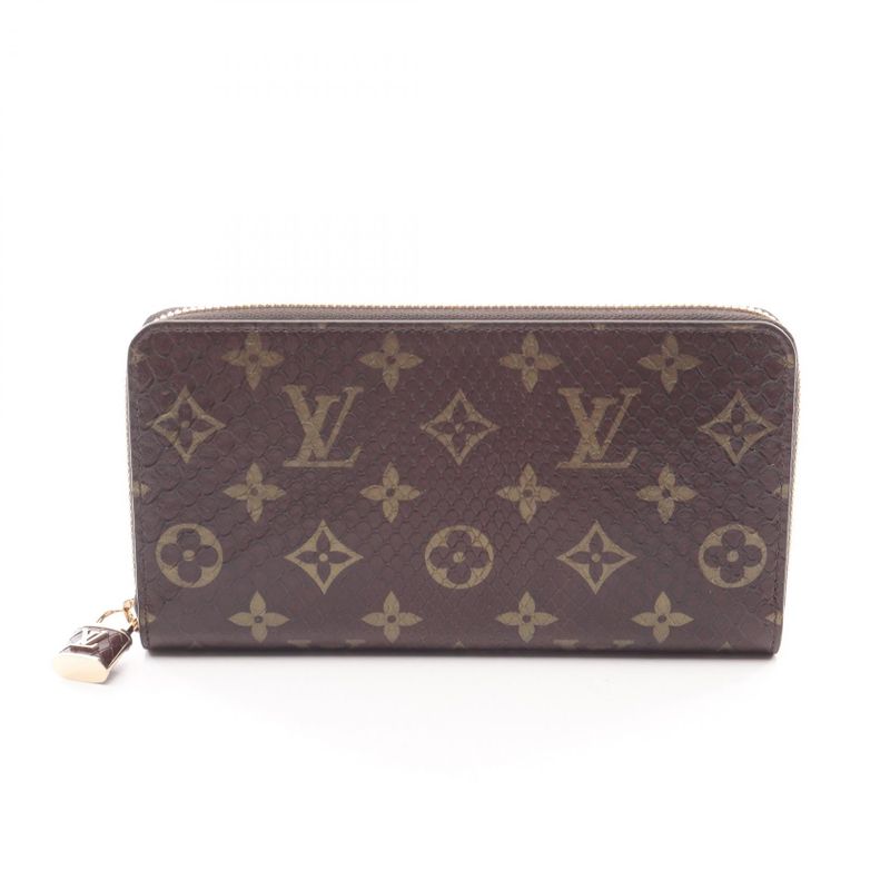 Louis Vuitton Round Long Wallet Zippy Wallet Monogram N80148 Exotic Cles Zippy