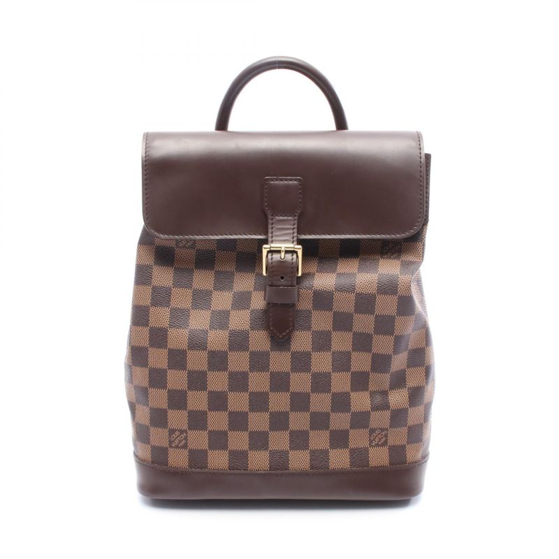 Louis Vuitton Backpack Sac Backpack Soho Damier Ebene N51132 PVC Coated Canvas