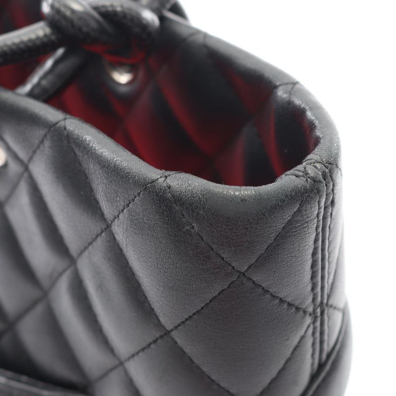 Chanel Tote Bag Cambon Line Medium A25167 Black Lambskin Cambon Medium Tote