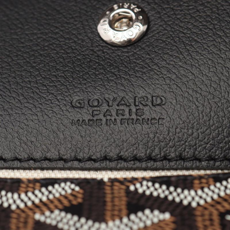 Goyard Tote Bag Saint Louis PM Black PVC Coated Canvas Leather Saint Louis PM