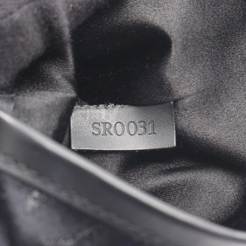 Louis Vuitton Handbag Little Bucket Monogram Satin M92144 Noir Black Fabric