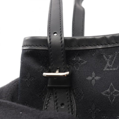 Louis Vuitton Handbag Little Bucket Monogram Satin M92144 Noir Black Fabric