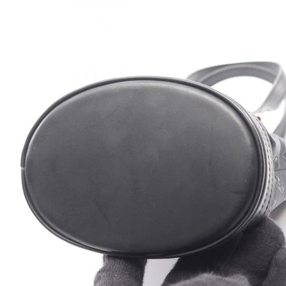 Louis Vuitton Handbag Little Bucket Monogram Satin M92144 Noir Black Fabric