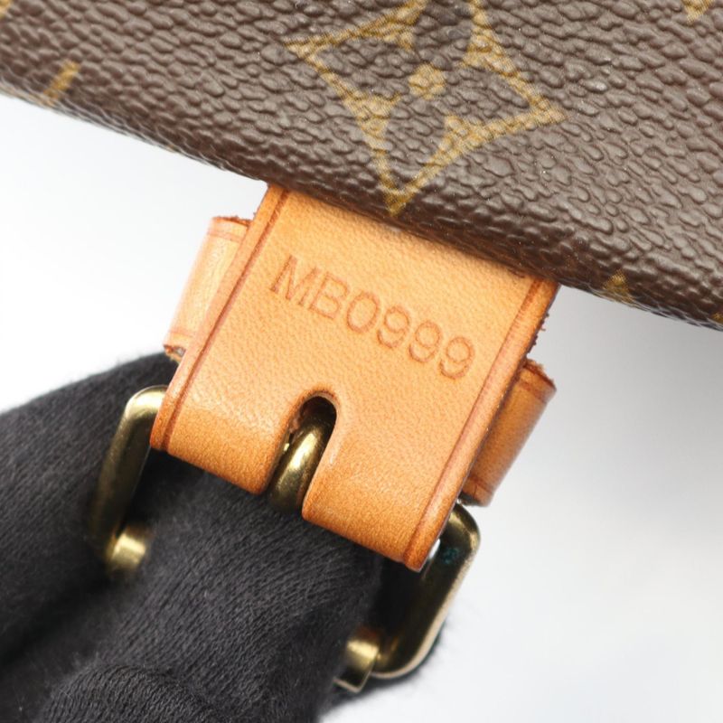 Louis Vuitton Shoulder Bag Saumur 35 Monogram M42254 PVC Coated Canvas Leather