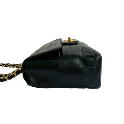Chanel Chanel Border Stitch Lambskin Chain Shoulder Bag Pochette