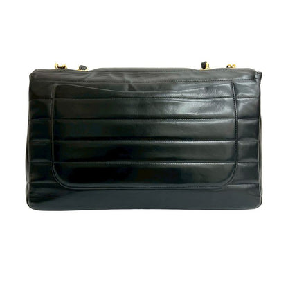 Chanel Chanel Border Stitch Lambskin Chain Shoulder Bag Pochette