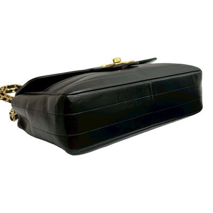 Chanel Chanel Border Stitch Lambskin Chain Shoulder Bag Pochette