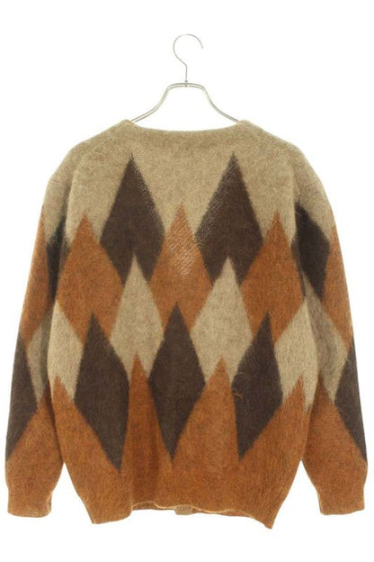 Celine 2a584382d Argyle Pattern Mohair Cardigan Men's S
