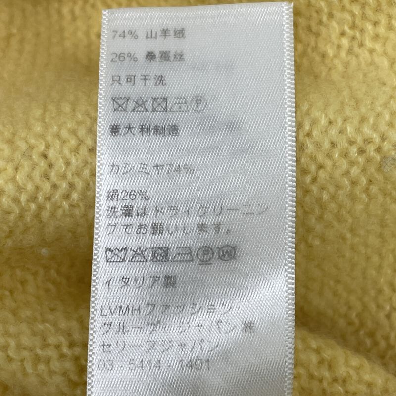 Celine 2a21l739m Eddy Period Yellow Cashmere Silk Crew Neck Knit Sweater M