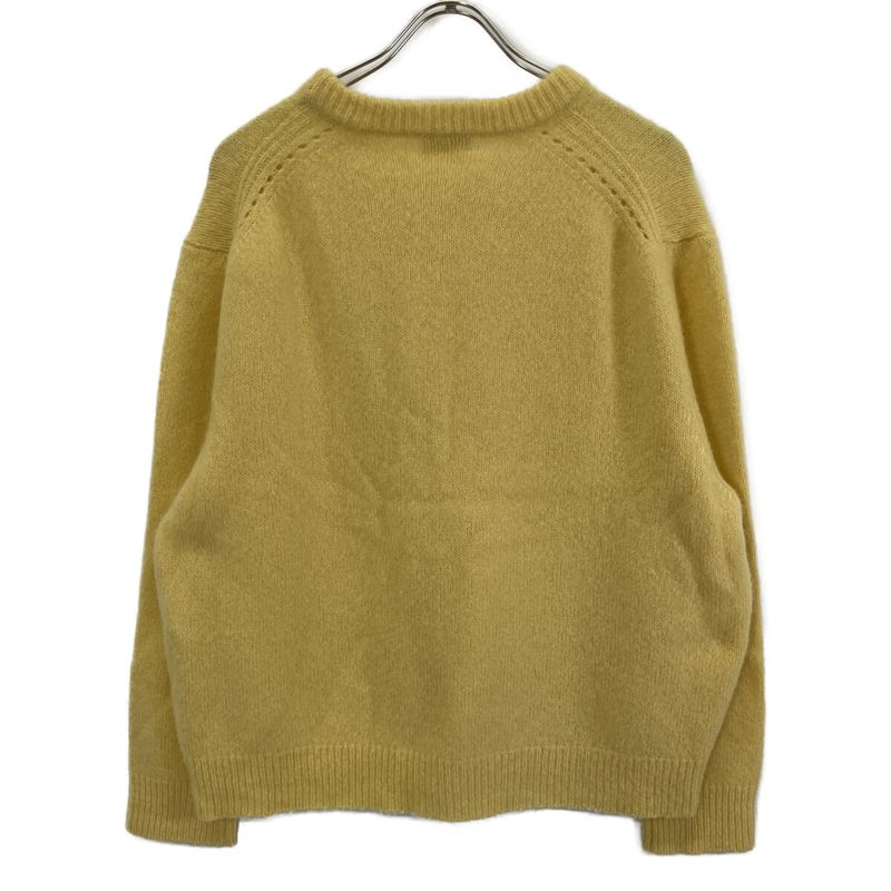 Celine 2a21l739m Eddy Period Yellow Cashmere Silk Crew Neck Knit Sweater M