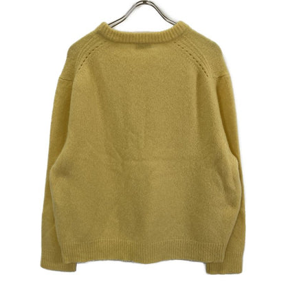 Celine 2a21l739m Eddy Period Yellow Cashmere Silk Crew Neck Knit Sweater M