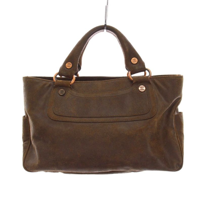 Celine Boogie Bag Handbag Suede Brown CE00 82 YM - OH