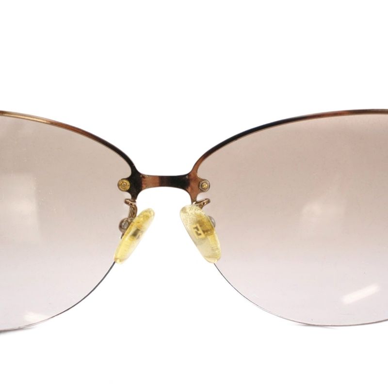 Fendi Zucca Pattern Logo Sunglasses 65□11 Brown Fs483 YM - OH