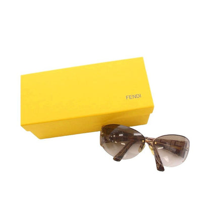 Fendi Zucca Pattern Logo Sunglasses 65□11 Brown Fs483 YM - OH