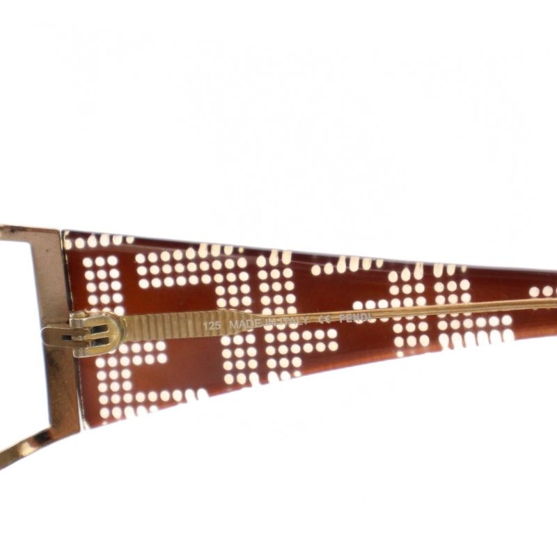 Fendi Zucca Pattern Logo Sunglasses 65□11 Brown Fs483 YM - OH