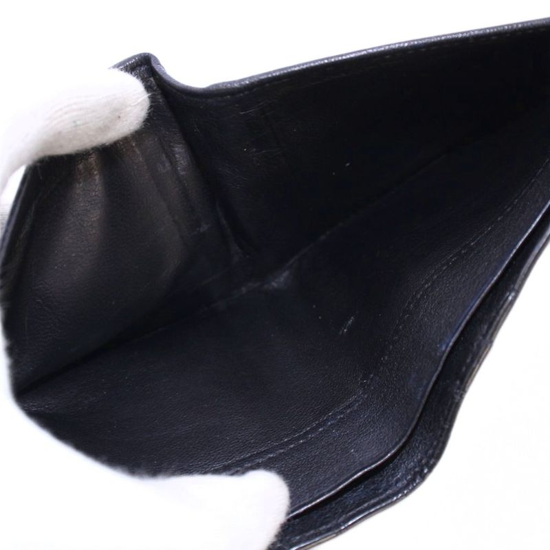 Bottega Veneta Intrecciato Fold Wallet Compact Wallet Square Leather Bicolor