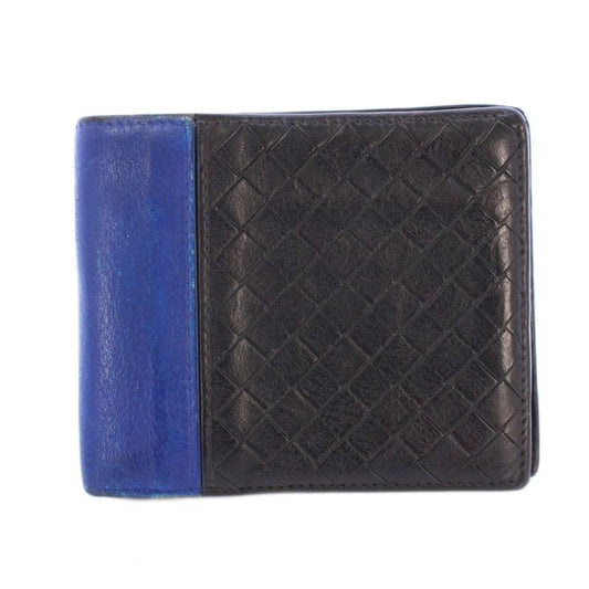Bottega Veneta Intrecciato Fold Wallet Compact Wallet Square Leather Bicolor
