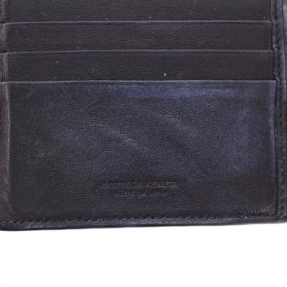 Bottega Veneta Intrecciato Fold Wallet Compact Wallet Square Leather Bicolor