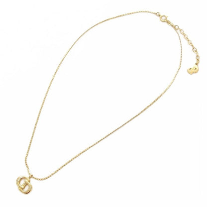 Christian DIOR Necklace Pendant CD Logo Gold Color AE - GY47
