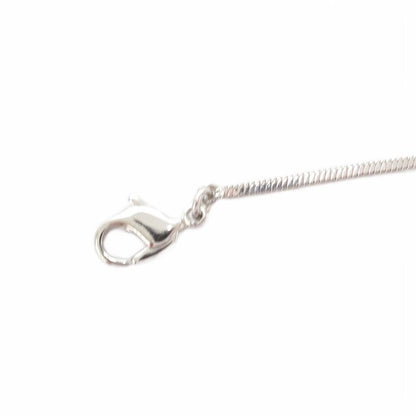 Christian DIOR Necklace Pendant Plate Trotter Silver Color AE - GY47