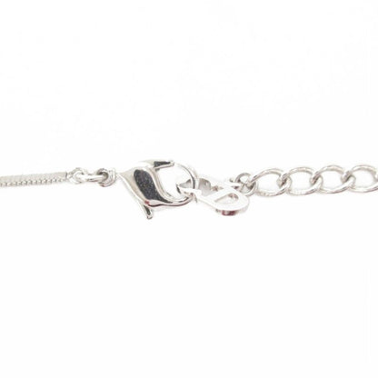 Christian DIOR Necklace Pendant Plate Trotter Silver Color AE - GY47