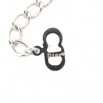 Christian DIOR Necklace Pendant Plate Trotter Silver Color AE - GY47