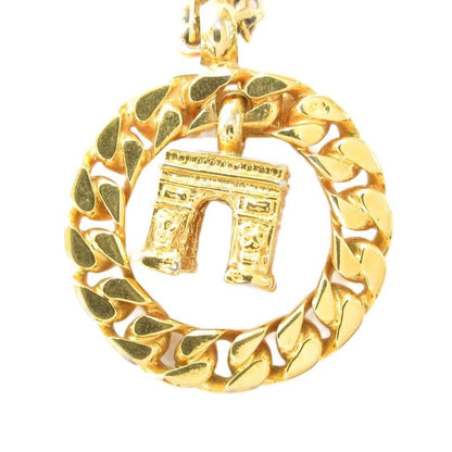 Celine Necklace Pendant Arc De Triomphe Motif Gold-colored AE - GY47
