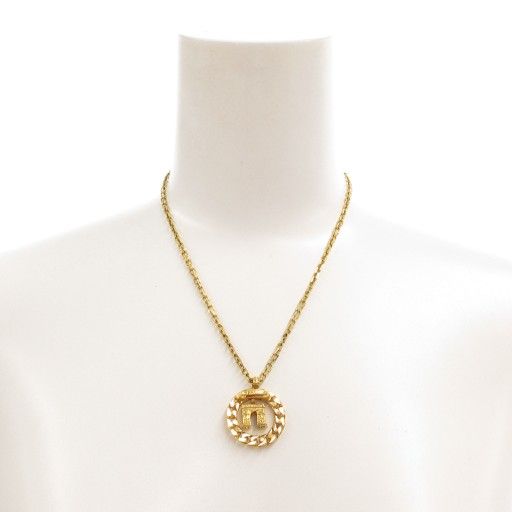 Celine Necklace Pendant Arc De Triomphe Motif Gold-colored AE - GY47