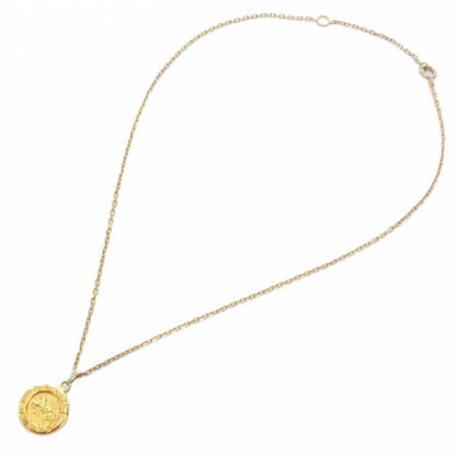 Celine Necklace Pendant Logo Plate Gold Color AE - GY47