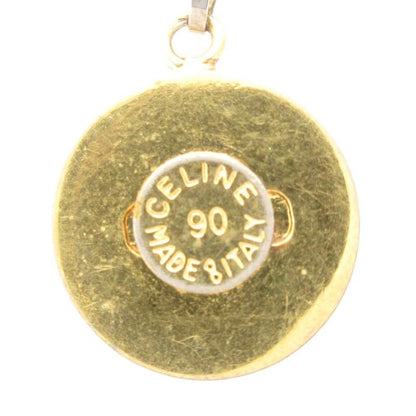 Celine Necklace Pendant Logo Plate Gold Color AE - GY47