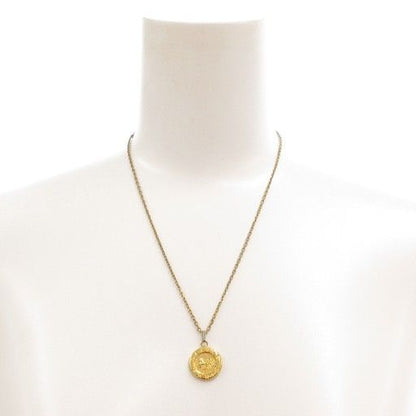 Celine Necklace Pendant Logo Plate Gold Color AE - GY47