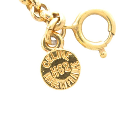 Celine Necklace Pendant Motif 3strands Chain Gold Color AE - GY47