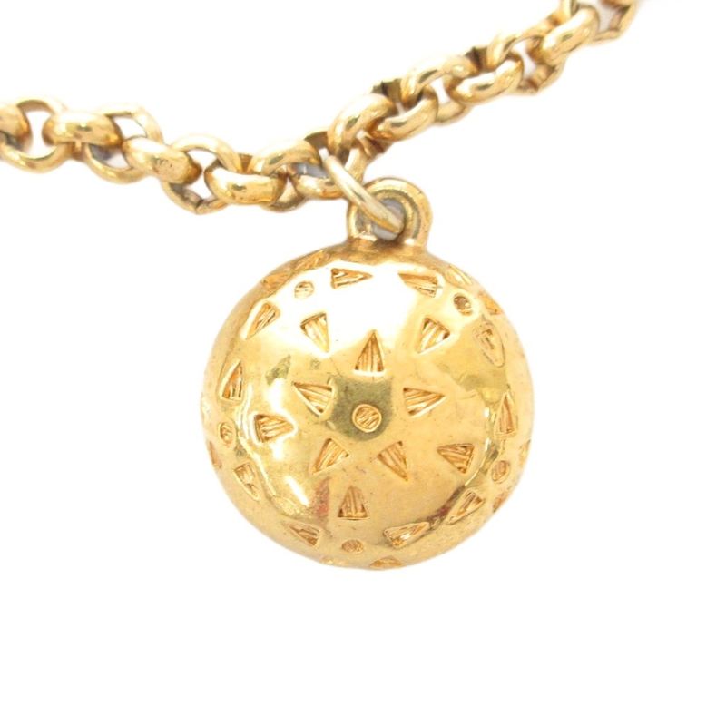 Celine Necklace Pendant Motif 3strands Chain Gold Color AE - GY47