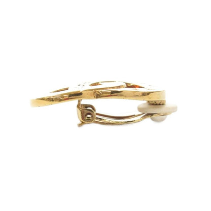 Celine Double Circle Logo Earring Clip Gold Color AE - GY47