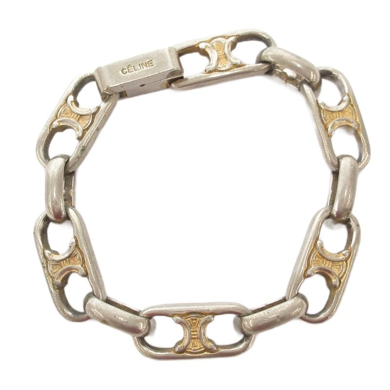 Celine Triomphe Bracelet Chain Silver Color AE - GY47