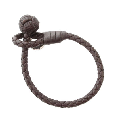 Bottega Veneta Intrecciato Bracelet Leather Genuine Dark Brown AE - GY47