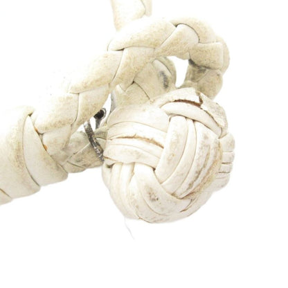 Bottega Veneta Intrecciato Bracelet Leather White AE - GY47