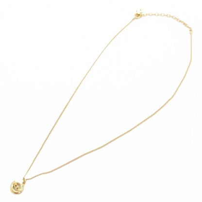 Christian DIOR Necklace Pendant CD Logo Gold Color AE - GY47